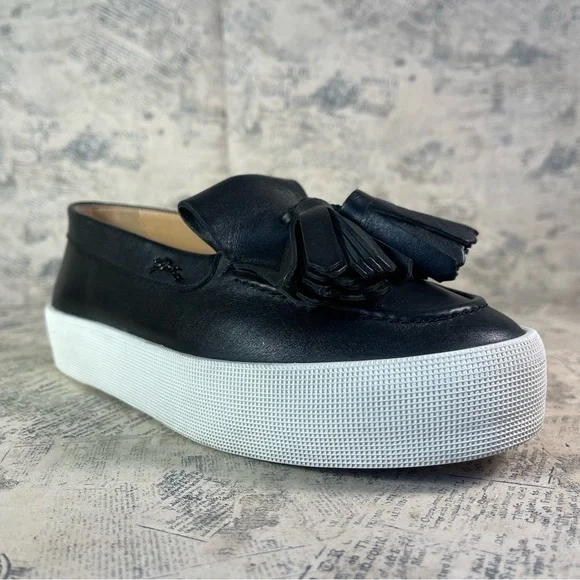 Longchamp Fall 2015 Ready to Wear Collection platform black leather loafers - Picture 3 of 14